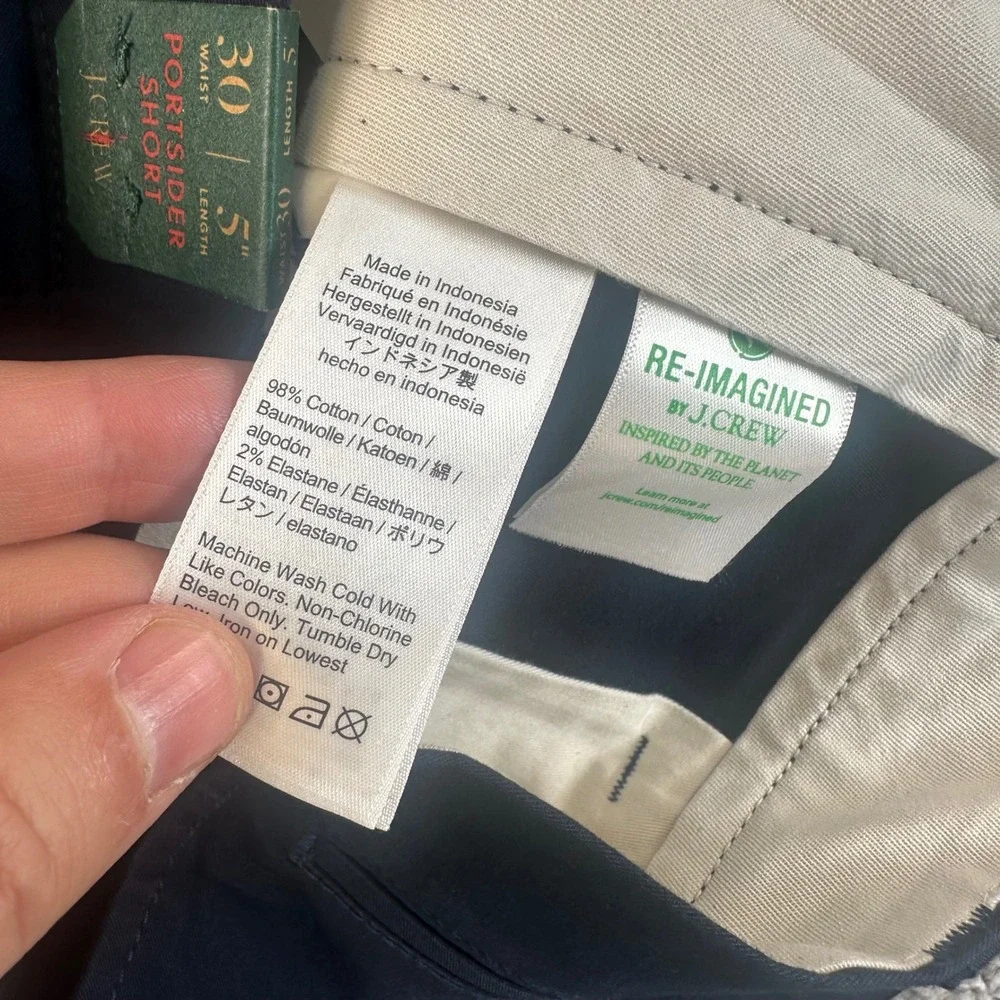 J Crew Portsider Shorts Mens 30 Navy Blue 5